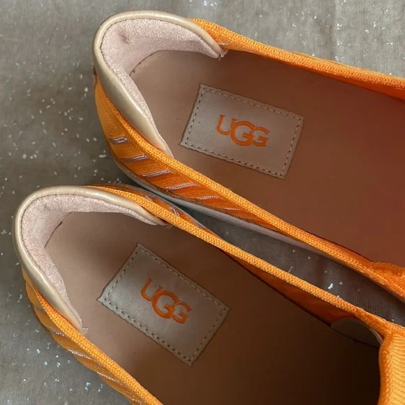 Brand New UGG Sammy Breeze Slip-On Bright Neon Orange Sneakers - Picture 15 of 16